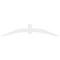 Ekena Millwork Archdale Architectural Grade PVC Gable Bracket, 96"W x 20"H x 2"D x 6"F, 5/12 Pitch GBP096X20X0206ARC00 - alternate 4